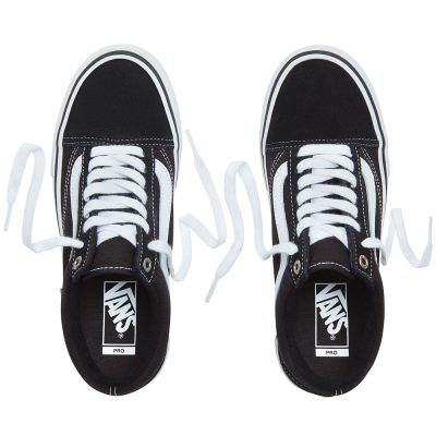 Vans Old Skool Pro - Kadın Kaykay Ayakkabısı (Siyah Beyaz)
